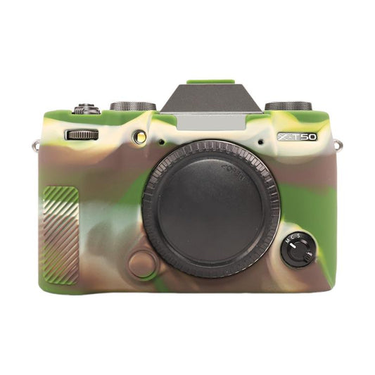 For FUJIFILM X-T50 Glossy Soft Silicone Protective Case(Camouflage) - Protective Case by buy2fix | Online Shopping UK | buy2fix