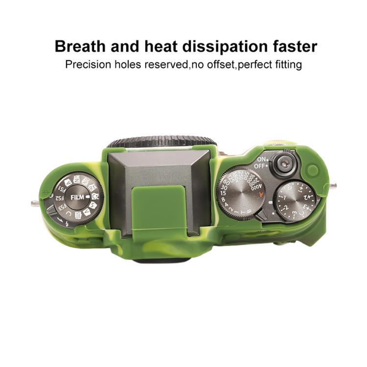 For FUJIFILM X-T50 Glossy Soft Silicone Protective Case(Camouflage) - Protective Case by buy2fix | Online Shopping UK | buy2fix