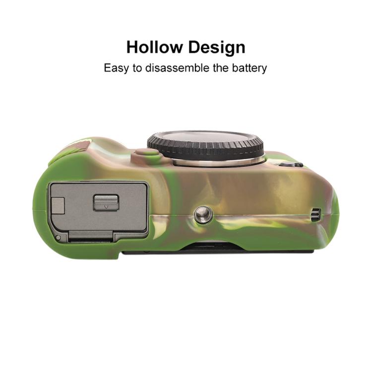 For FUJIFILM X-T50 Glossy Soft Silicone Protective Case(Camouflage) - Protective Case by buy2fix | Online Shopping UK | buy2fix