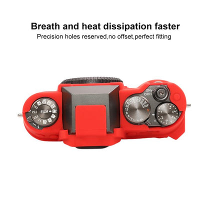 For FUJIFILM X-T50 Glossy Soft Silicone Protective Case(Red) - Protective Case by buy2fix | Online Shopping UK | buy2fix