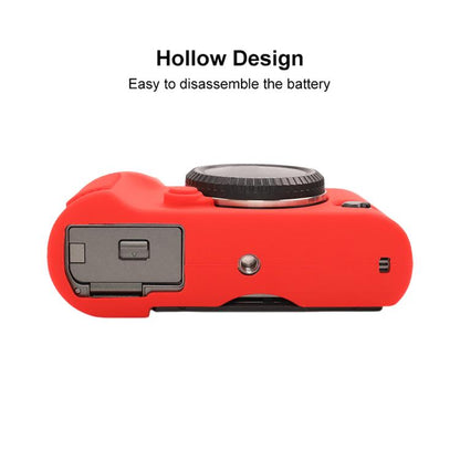 For FUJIFILM X-T50 Glossy Soft Silicone Protective Case(Red) - Protective Case by buy2fix | Online Shopping UK | buy2fix