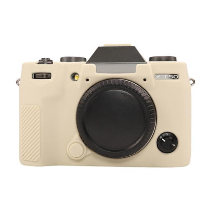 For FUJIFILM X-T50 Glossy Soft Silicone Protective Case(White) - Protective Case by buy2fix | Online Shopping UK | buy2fix