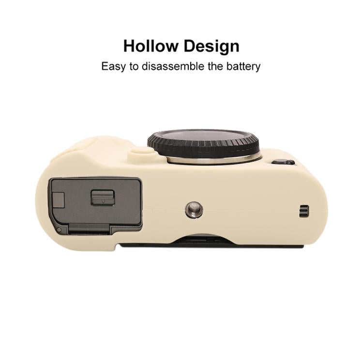 For FUJIFILM X-T50 Glossy Soft Silicone Protective Case(White) - Protective Case by buy2fix | Online Shopping UK | buy2fix