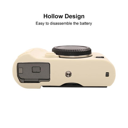 For FUJIFILM X-T50 Glossy Soft Silicone Protective Case(White) - Protective Case by buy2fix | Online Shopping UK | buy2fix