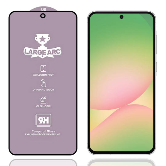 For Samsung Galaxy A56 5G 9H 0.4mm High Aluminum Large Arc Tempered Glass Film
