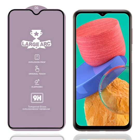 For Samsung Galaxy M33 5G 9H 0.4mm High Aluminum Large Arc Tempered Glass Film