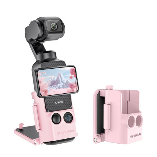 For DJI OSMO Pocket 3 Sunnylife Multifunctional Magnetic Mount Tabletop Base Bracket(Pink)