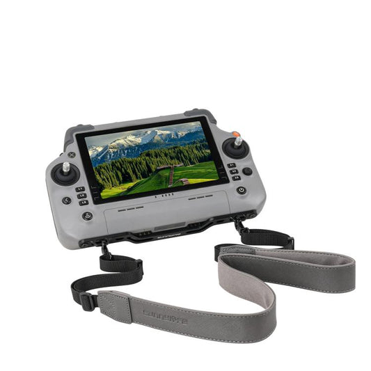 For DJI RC Plus 2 / 1 Sunnylife Controller Hanger Bracket with PU Leather Strap Shoulder Belt(Grey) - Holder Series by Sunnylife | Online Shopping UK | buy2fix