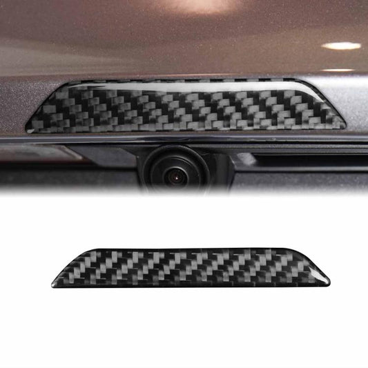 For Tesla Model 3 / Y / S / X Carbon Fiber Car Trunk Logo Decorative Sticker, Left and Right Drive(Black) - Car Interior Mouldings by buy2fix | Online Shopping UK | buy2fix