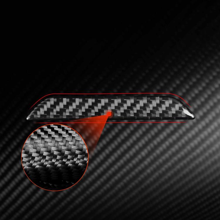 For Tesla Model 3 / Y / S / X Carbon Fiber Car Trunk Logo Decorative Sticker, Left and Right Drive(Black) - Car Interior Mouldings by buy2fix | Online Shopping UK | buy2fix