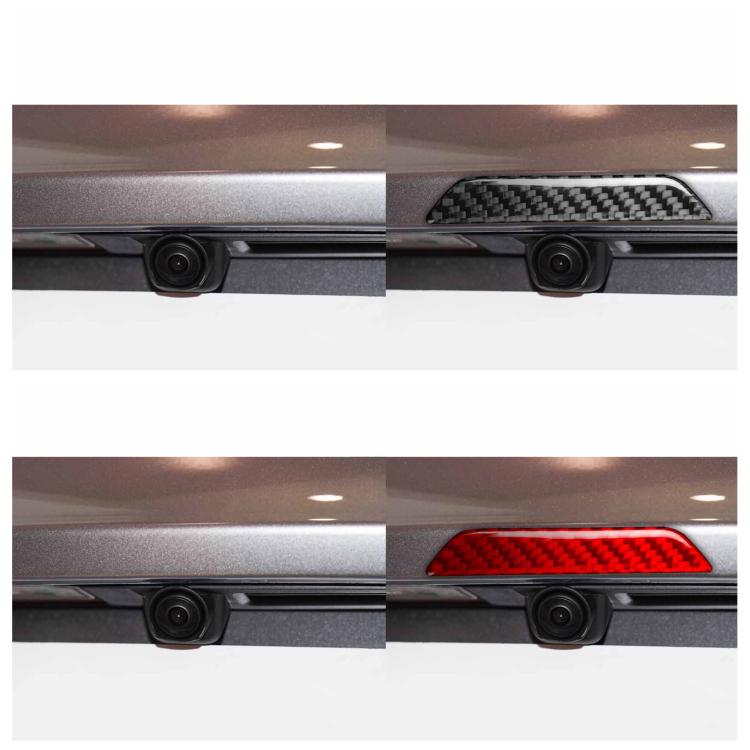 For Tesla Model 3 / Y / S / X Carbon Fiber Car Trunk Logo Decorative Sticker, Left and Right Drive(Black) - Car Interior Mouldings by buy2fix | Online Shopping UK | buy2fix