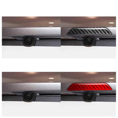 For Tesla Model 3 / Y / S / X Carbon Fiber Car Trunk Logo Decorative Sticker, Left and Right Drive(Black) - Car Interior Mouldings by buy2fix | Online Shopping UK | buy2fix