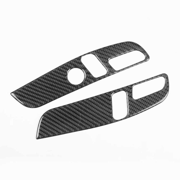 For Tesla Model 3 2023- 2pcs/Set Carbon Fiber Car Seat Adjustment Panel Decorative Sticker, Right Drive(Red) - Car Interior Mouldings by buy2fix | Online Shopping UK | buy2fix