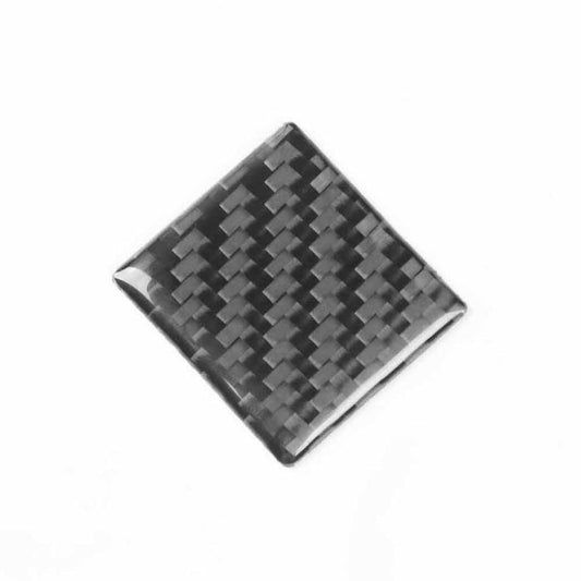 For Tesla Model 3 2019-2022 / Model Y 2019-2024 Carbon Fiber Car Emergency Light Button Decorative Sticker, Left and Right Drive(Red) - Car Interior Mouldings by buy2fix | Online Shopping UK | buy2fix