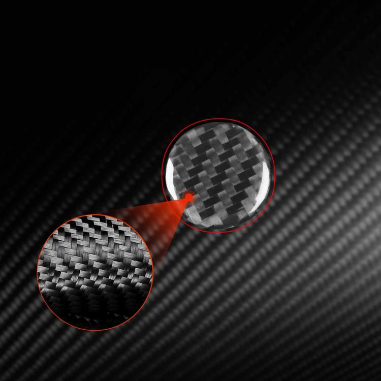 For Tesla Model 3 2023- Carbon Fiber Car Emergency Light Button Decorative Sticker, Left and Right Drive(Red) - Car Interior Mouldings by buy2fix | Online Shopping UK | buy2fix