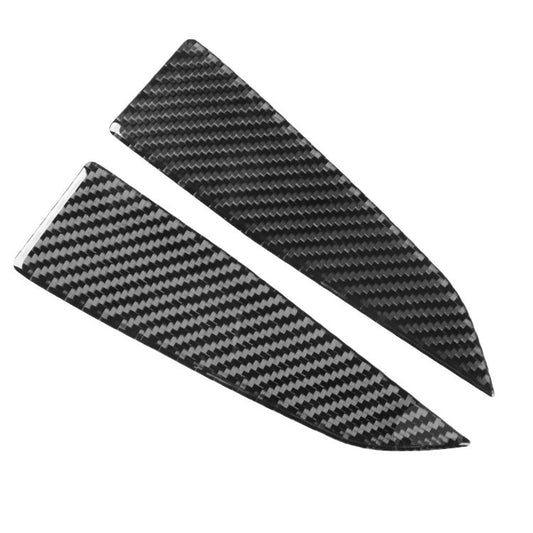 For Tesla Model 3 2023- 2pcs/Set Carbon Fiber Car Interior Door A-Pillar Decorative Sticker, Left and Right Drive(Red) - Car Interior Mouldings by buy2fix | Online Shopping UK | buy2fix