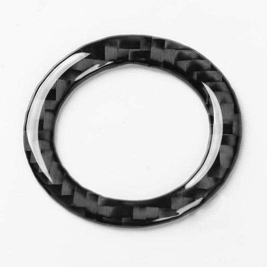 For Tesla Model 3 2023- Carbon Fiber Car Trunk Button Frame Decorative Sticker, Left and Right Drive(Black) - Car Interior Mouldings by buy2fix | Online Shopping UK | buy2fix