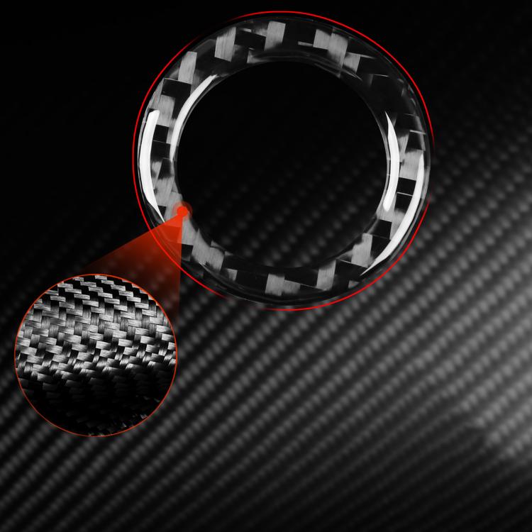 For Tesla Model 3 2023- Carbon Fiber Car Trunk Button Frame Decorative Sticker, Left and Right Drive(Black) - Car Interior Mouldings by buy2fix | Online Shopping UK | buy2fix