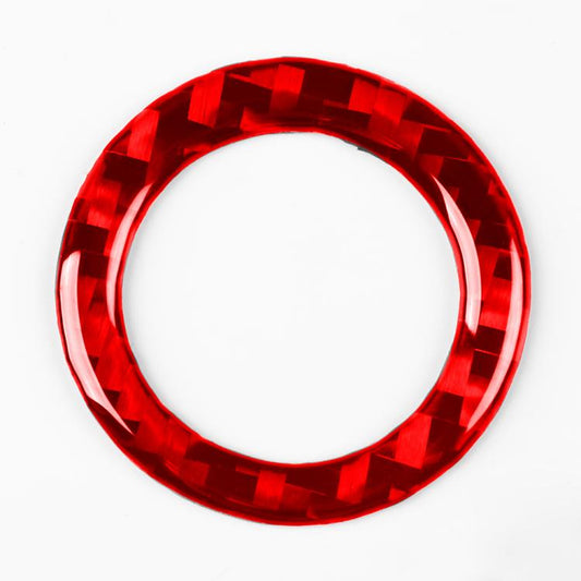For Tesla Model 3 2023- Carbon Fiber Car Trunk Button Frame Decorative Sticker, Left and Right Drive(Red) - Car Interior Mouldings by buy2fix | Online Shopping UK | buy2fix