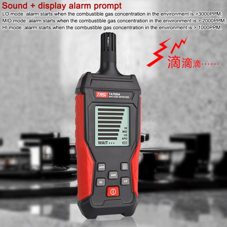 TRSI TA700A Combustible Gas Detector Portable Natural Gas Leak Measuring Meters - Gas Monitor by TASI | Online Shopping UK | buy2fix