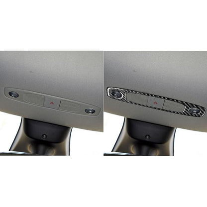 For Tesla Model 3 2017-2022 / Y 2020-2024 Carbon Fiber Car Front Reading Light Panel Decorative Sticker, Left and Right Drive(Black) - Car Interior Mouldings by buy2fix | Online Shopping UK | buy2fix