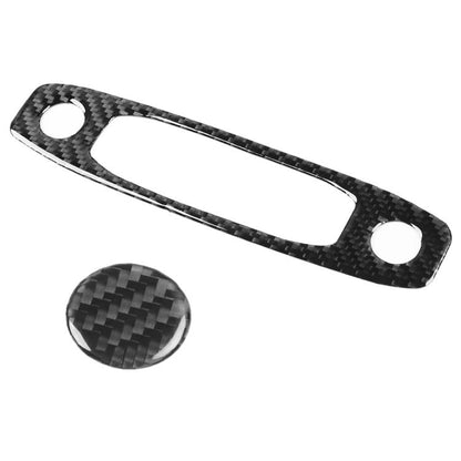 For Tesla Model 3 2023- 2pcs/Set Carbon Fiber Car Reading Light Panel Decorative Sticker, Left and Right Drive(Black) - Car Interior Mouldings by buy2fix | Online Shopping UK | buy2fix
