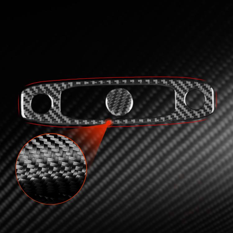 For Tesla Model 3 2023- 2pcs/Set Carbon Fiber Car Reading Light Panel Decorative Sticker, Left and Right Drive(Red) - Car Interior Mouldings by buy2fix | Online Shopping UK | buy2fix