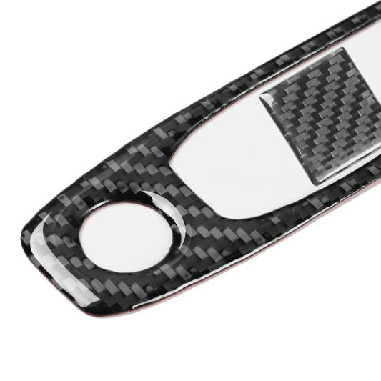 For Tesla Model 3 2019-2022 / Y 2019-2024 2pcs/Set Carbon Fiber Car Reading Light Panel Decorative Sticker, Left and Right Drive(Black) - Car Interior Mouldings by buy2fix | Online Shopping UK | buy2fix