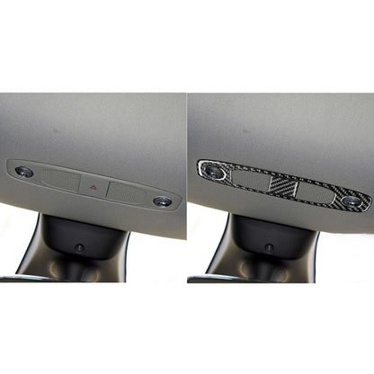 For Tesla Model 3 2019-2022 / Y 2019-2024 2pcs/Set Carbon Fiber Car Reading Light Panel Decorative Sticker, Left and Right Drive(Black) - Car Interior Mouldings by buy2fix | Online Shopping UK | buy2fix