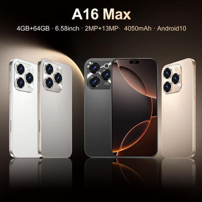 A16 Max / PDA89, 4GB+64GB, 6.58 inch Android 10 MTK6739 Quad Core, Network: 4G, Dual SIM, Plug:EU Plug(Grey) -  by buy2fix | Online Shopping UK | buy2fix