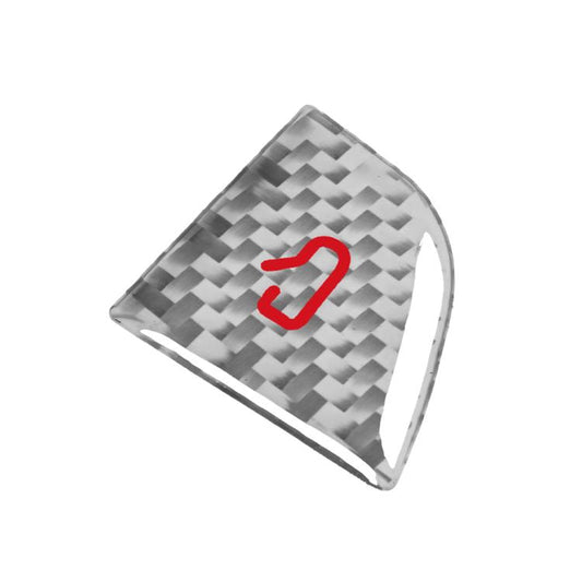 For Tesla Model 3 New Edition 2023+ 4pcs/Set Carbon Fiber Car Door Switch Decorative Sticker with Label, Left and Right Drive(Silver) - Car Interior Mouldings by buy2fix | Online Shopping UK | buy2fix