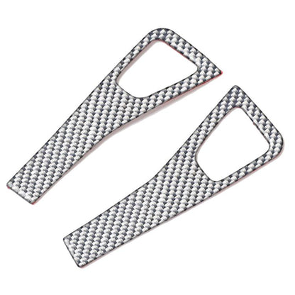 For Tesla Model 3 2017-2022 / Y 2020-2024 4pcs/Set Carbon Fiber Car Door Switch Panel Decorative Sticker, Left and Right Drive(Silver) - Car Interior Mouldings by buy2fix | Online Shopping UK | buy2fix