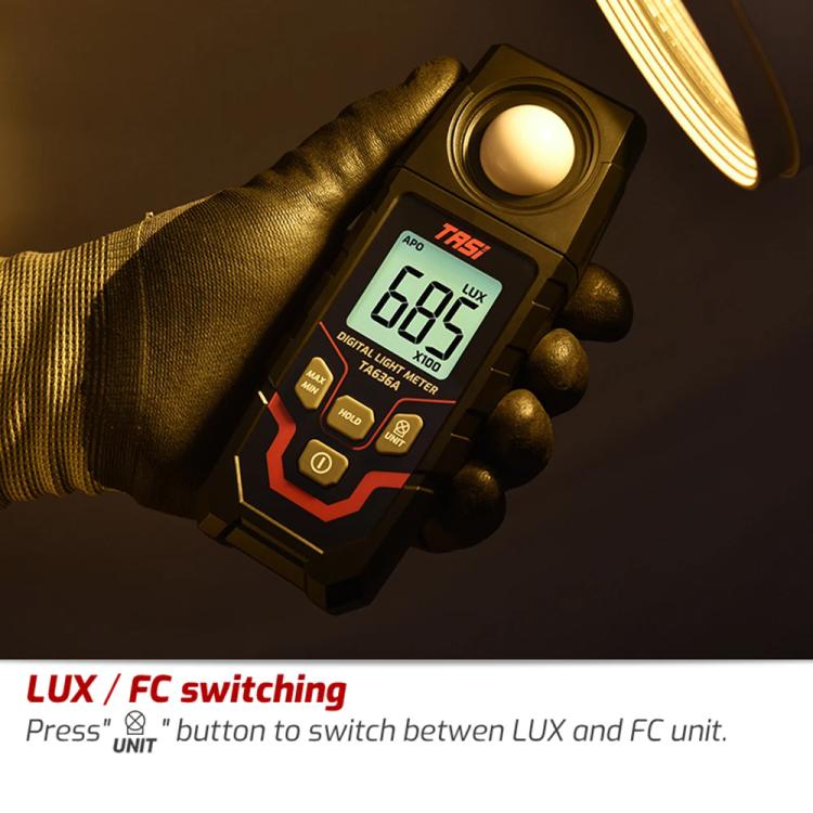 TRSI TA636A Integrated Digital Lux Meter Light Brightness Measuring - Light & Sound Meter by TASI | Online Shopping UK | buy2fix