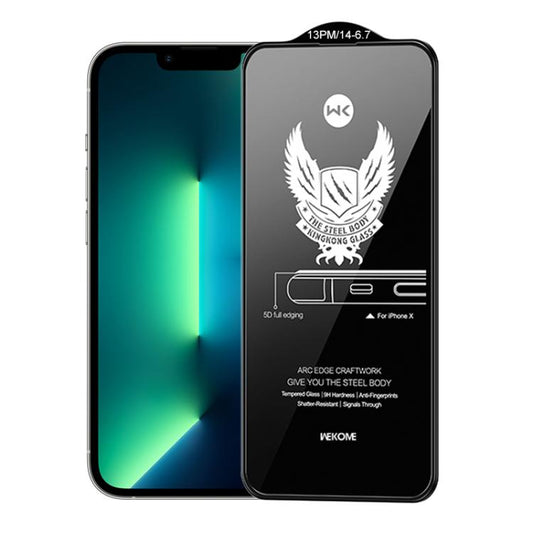 For iPhone 13 Pro Max / 14 Plus WK WTP-012 KinKong 0.25mm 9H 4D Curved Privacy Tempered Glass Film - iPhone 14 Plus Tempered Glass by WK | Online Shopping UK | buy2fix