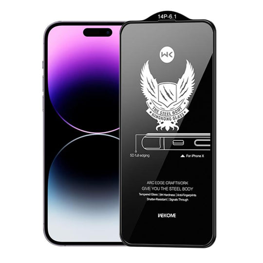 For iPhone 14 Pro WK WTP-012 KinKong 0.25mm 9H 4D Curved Privacy Tempered Glass Film