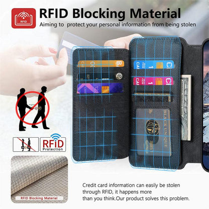 For iPhone 16 Pro Max CaseNeo MagSafe RFID Anti-theft Zipper Wallet Retro Leather Phone Case(Black) - iPhone 16 Pro Max Cases by CaseNeo | Online Shopping UK | buy2fix
