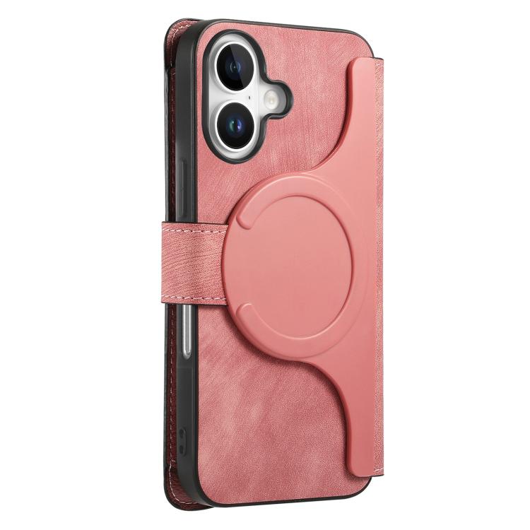 For iPhone 16 Plus CaseNeo MagSafe RFID Anti-theft Zipper Wallet Retro Leather Phone Case(Pink) - iPhone 16 Plus Cases by CaseNeo | Online Shopping UK | buy2fix