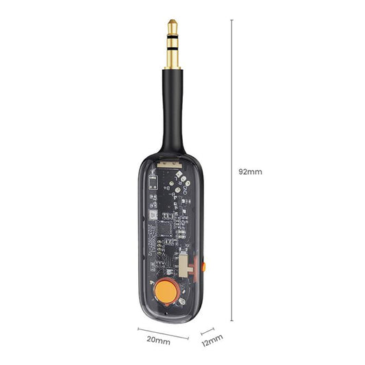 BOYI BY306 AUX Car FM Transmitter Wireless Bluetooth 5.3 Receiver(Black) - Bluetooth Adapters by buy2fix | Online Shopping UK | buy2fix