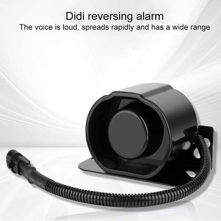 12V / 24V Waterproof Voice Reversing Horn Alarm Buzzer, with Cable(Black) - Car Amplifiers by buy2fix | Online Shopping UK | buy2fix