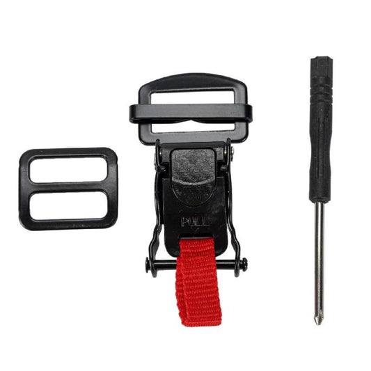 Motorcycle Helmet Buckle Double D-buckle Universal Quick Release Plastic Clip(Black) - Others by buy2fix | Online Shopping UK | buy2fix