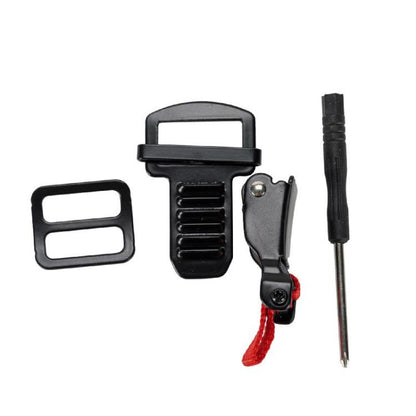 Motorcycle Helmet Buckle Double D-buckle Universal Quick Release Plastic Clip(Black) - Others by buy2fix | Online Shopping UK | buy2fix