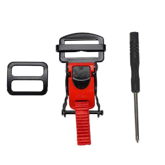 Motorcycle Helmet Buckle Double D-buckle Universal Quick Release Plastic Clip(Red)