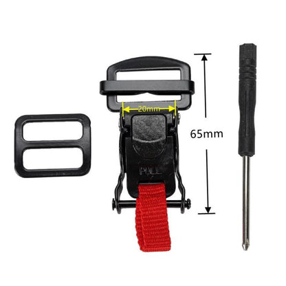 Motorcycle Helmet Buckle Double D-buckle Universal Quick Release Plastic Clip(Red) - Others by buy2fix | Online Shopping UK | buy2fix