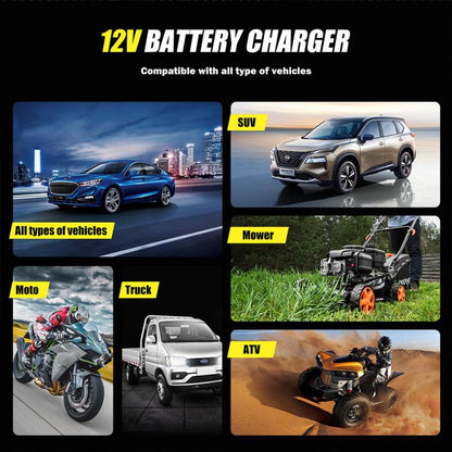 FOXSUR FTC-1206 2 in 1 12V Charging Tester Integrated Machine Car Motorcycle Battery Charger Tester, AU Plug(Yellow) - Battery Charger by FOXSUR | Online Shopping UK | buy2fix