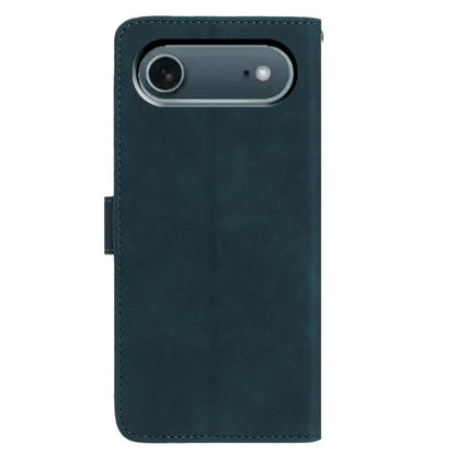 For iPhone Air Moonlit Butterfly Dance Pattern Embossed Leather Phone Case(Green) - iPhone Air Cases by buy2fix | Online Shopping UK | buy2fix