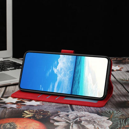 For iPhone Air Moonlit Butterfly Dance Pattern Embossed Leather Phone Case(Red) - iPhone Air Cases by buy2fix | Online Shopping UK | buy2fix