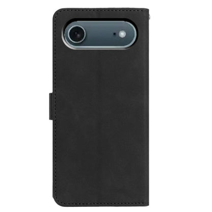 For iPhone Air Moonlit Butterfly Dance Pattern Embossed Leather Phone Case(Black) - iPhone Air Cases by buy2fix | Online Shopping UK | buy2fix