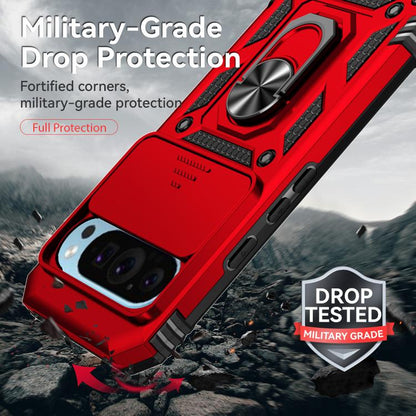 For Google Pixel 10 Sliding Camshield Holder Phone Case(Red) - Google Cases by buy2fix | Online Shopping UK | buy2fix