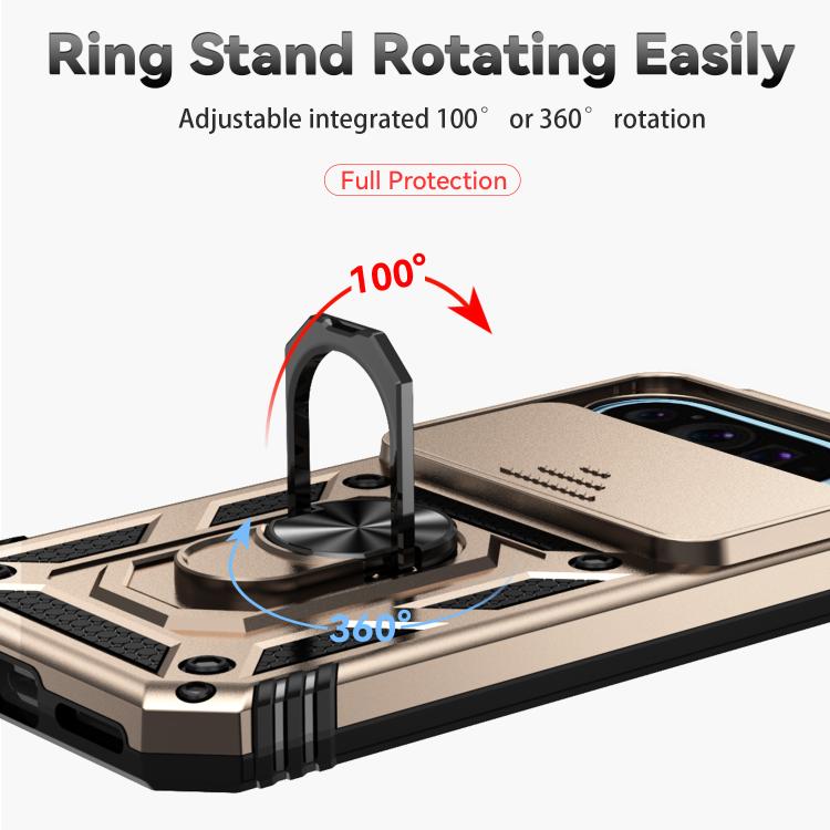 For Google Pixel 10 Sliding Camshield Holder Phone Case(Gold) - Google Cases by buy2fix | Online Shopping UK | buy2fix