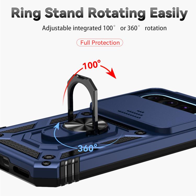 For Google Pixel 10 Sliding Camshield Holder Phone Case(Blue) - Google Cases by buy2fix | Online Shopping UK | buy2fix